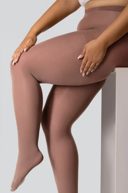 Pančuchové nohavice Margaret 50 DEN 3D - Plus Size - Terra