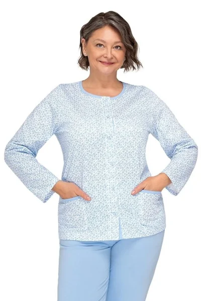 Dámské pyžamo Kasia III - bavlna - Světle modrá