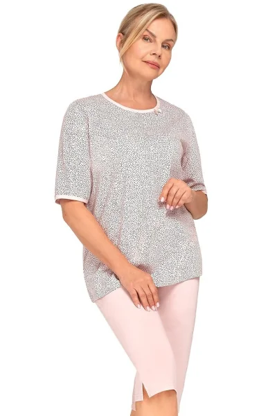 Dámské pyžamo Anela I - bavlna - Světle růžová