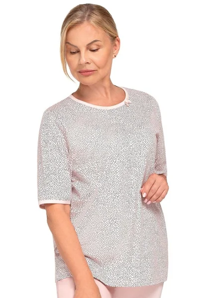 Dámské pyžamo Anela I - bavlna - Světle růžová