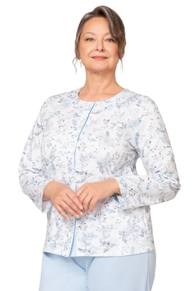 Dámské pyžamo Maria - bavlna - Světle modrá