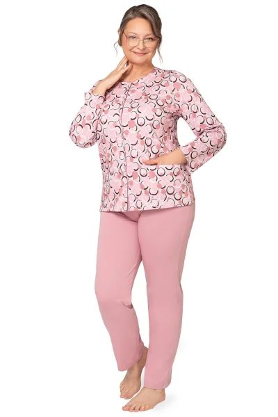 Dámské pyžamo Maria - bavlna - Starorůžová