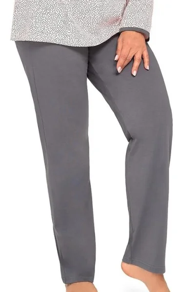 DARGRA Dámské pyžamo Aneta III - bavlna - Tmavě šedá