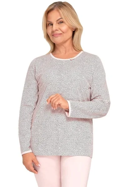 LIGPIN Dámské pyžamo Aneta III - bavlna - Světle růžová