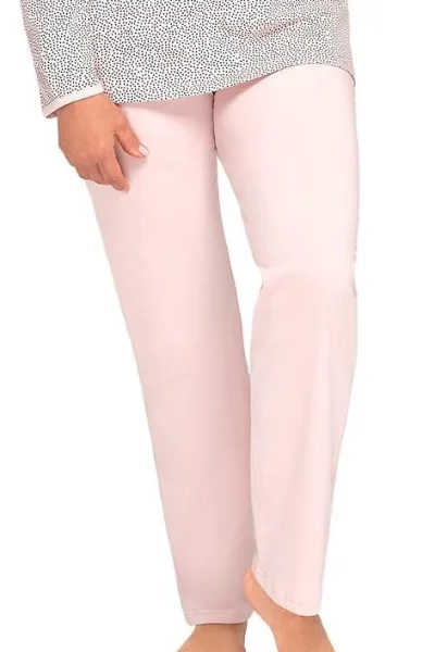 LIGPIN Dámské pyžamo Aneta III - bavlna - Světle růžová