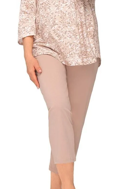 Dámske pyžamo 271 Lucyna II - bavlna - Béžová
