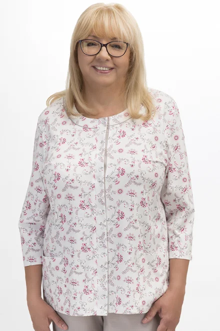 Dámské pyžamo Marie II 201 - třičtvrteční - Bílo-béžová