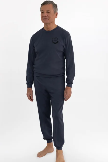 Pánské pyžamo Konrád - bavlna - Tmavě šedá