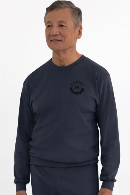 Pánské pyžamo Konrád - bavlna - Tmavě šedá