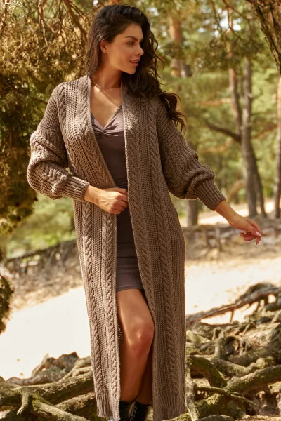 Kardigan NU_S91 cappuccino - Cappucino