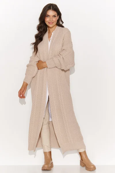 LIGBEI Kardigan NU_S91 světle béžový - Světle béžová
