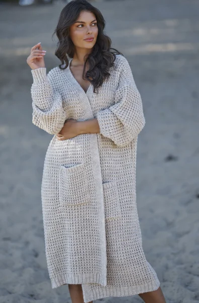 Kardigan NU_S99 světle béžový - Světle béžová