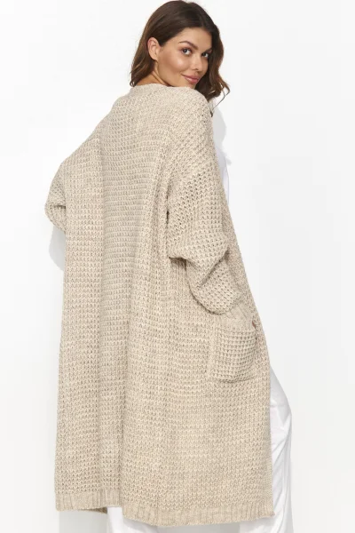 Kardigan NU_S99 světle béžový - Světle béžová