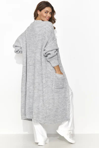 Kardigan NU_S99 světle šedý - Světle šedá