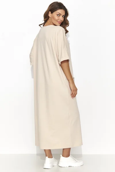Volnočasové šaty NU473 - sv. béžové - Světle béžová
