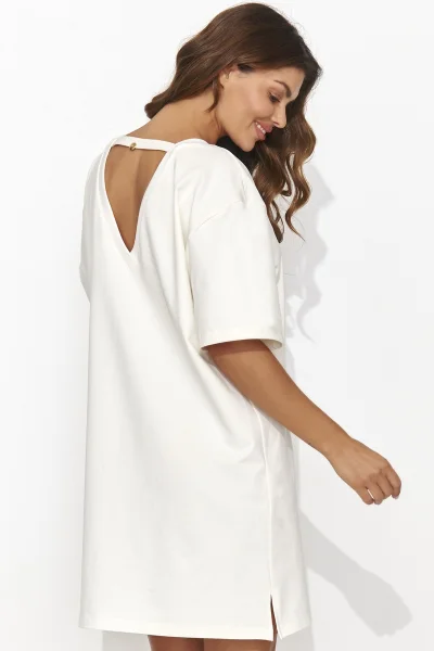 Volnočasové šaty NU474 - ecru - Ecru