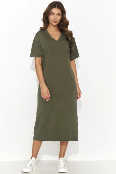 Volnočasové šaty NU467 - khaki - Khaki