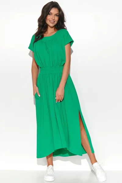 Volnočasové šaty NU425 - zelené - Zelená