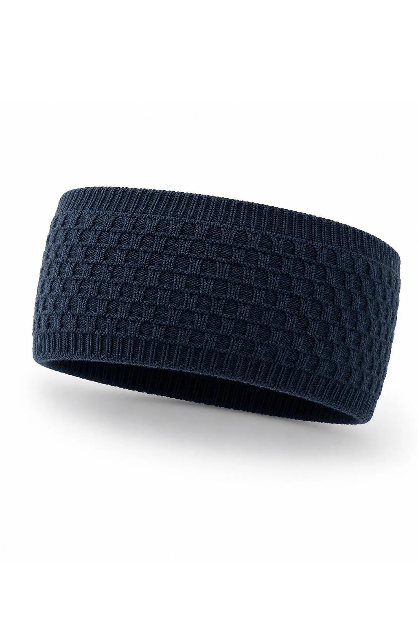 Pletená čelenka Noviti CO018 Tmavě modrá 54-58 cm