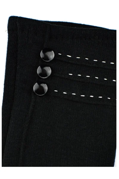 BLA Dámské rukavice RW022 3 - s knoflíčky - Černá