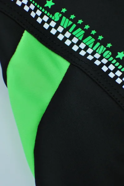 boxerky černo-zelené KC005-BLA