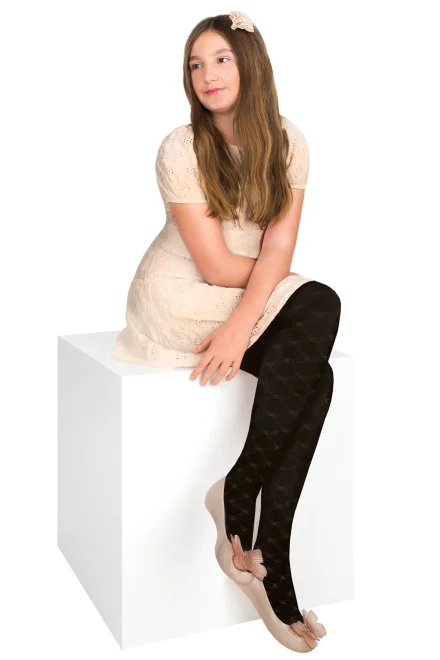 Dětské punčocháče RM011 Natalia - 30 DEN - Černá