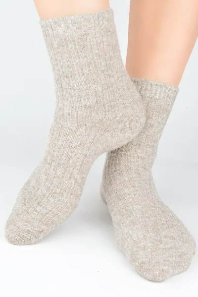 Dámské ponožky SB133 - Světle hnědá