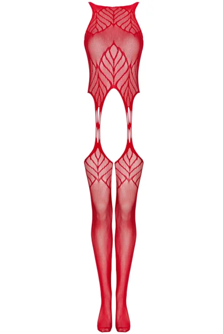 Bodystocking N122 - Červená