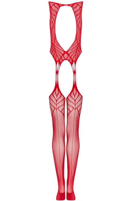 Bodystocking N122 - Červená