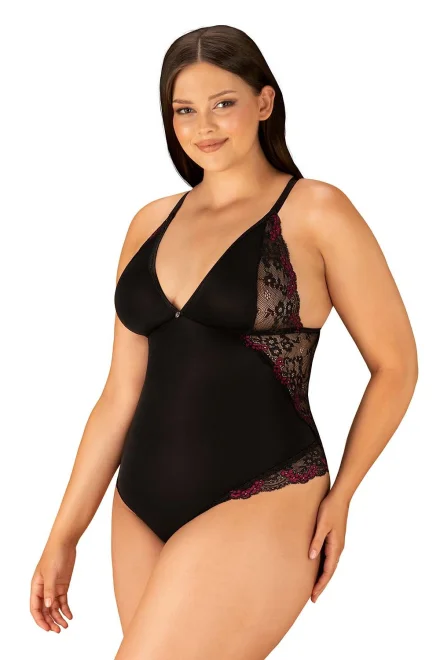 Sexy body Vanessme Teddy - Černá