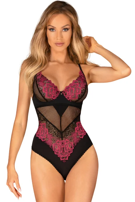 Sexy body Rosenty Teddy - Černá