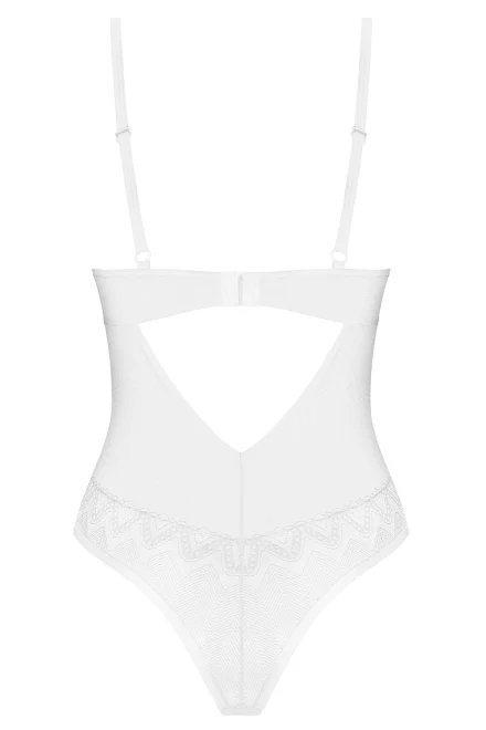 Body Alissium Teddy -  s krajkou - Bílá