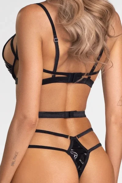 Sexy body Keira Lise Teddy - Černá