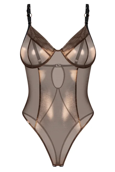 GOL Sexy body Soranna - otevřený klín - Zlatá
