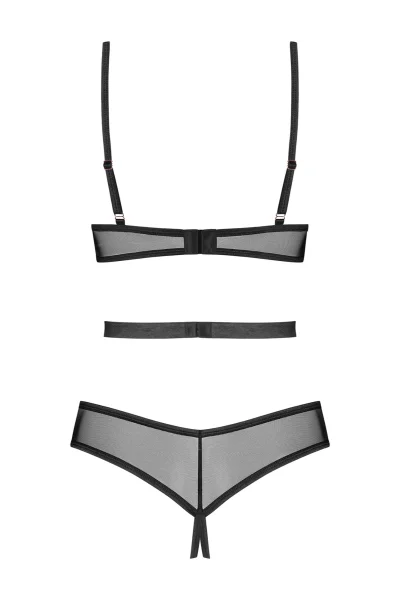 BLA Sexy body Euridia - otevřený klín - Černá