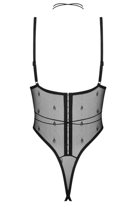Sexy body Anniverse - otvorený klin - Čierna