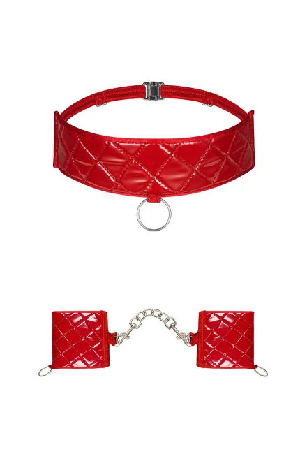 Sexy pouta a choker Hunteria - Červená