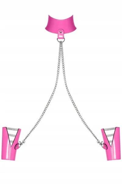 Sexy pouta a choker Lollypopy - Růžová