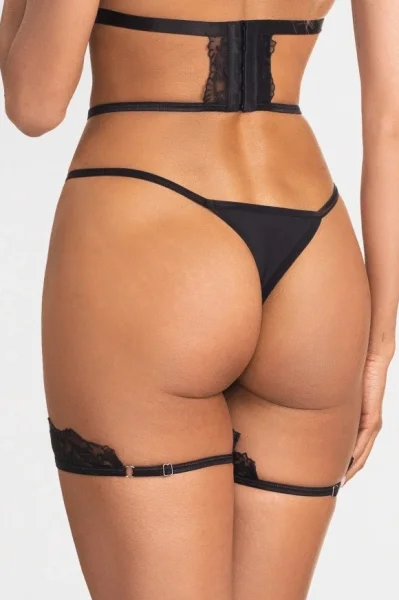 Sexy postroj Hersis - Černá