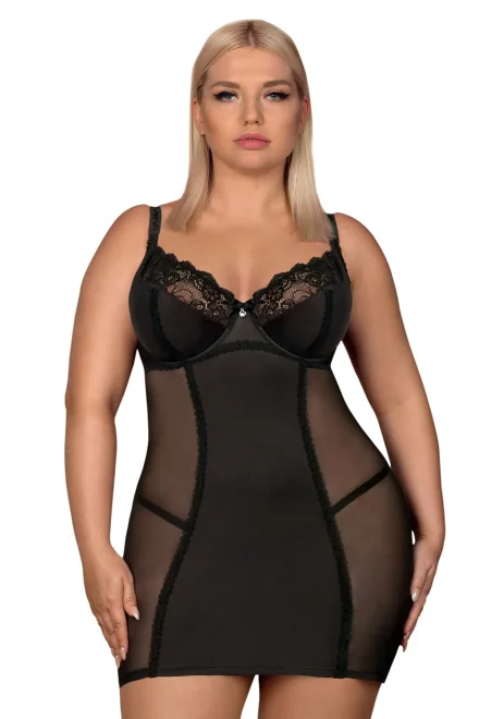 Sexy košilka Amallie chemise - Černá