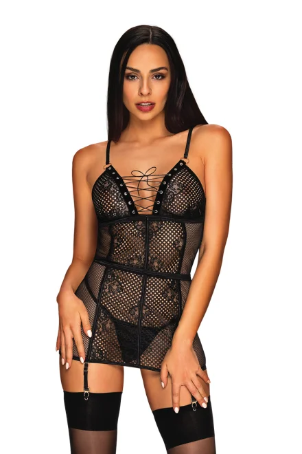 Sexy košilka Basitta - Černá