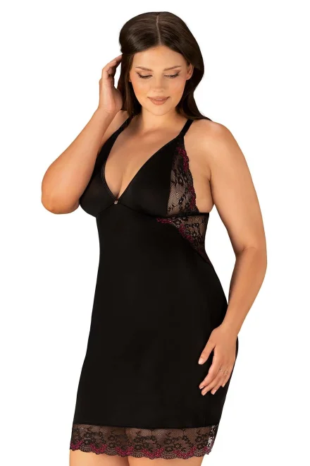 Sexy košilka Vanessme Chemise - Černá