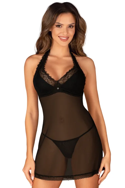 Sexy košilka Medilla Chemise - Černá