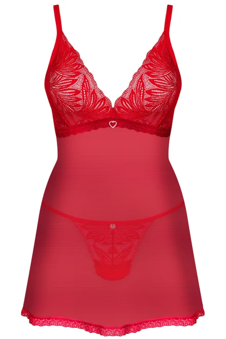 Sexy košilka Chilisa Babydoll - Červená