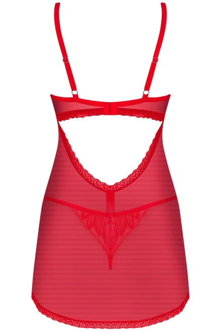 Sexy košilka Chilisa Babydoll - Červená