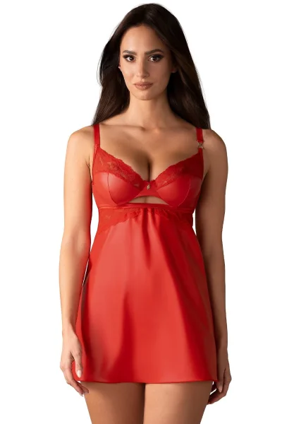 Sexy košilka Aliosa Chemise - Červená