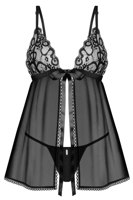 Sexy košilka Blomentis Babydoll - Černá