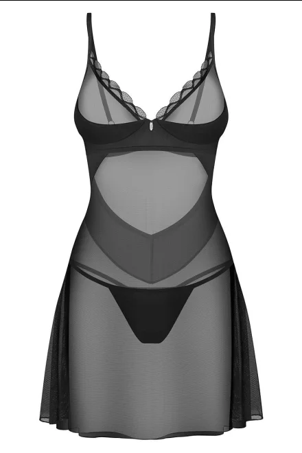 Sexy košilka Stelisa Chemise - Černá