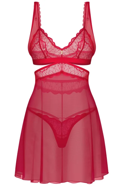 Sexy košilka Cupide Desir Babydoll - Červená