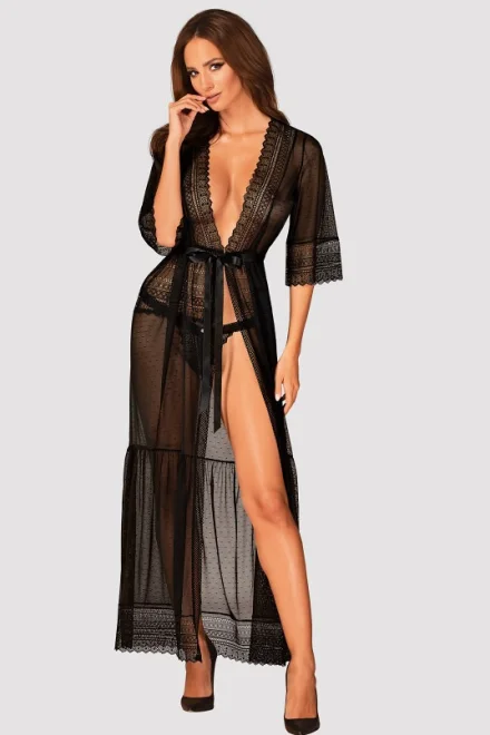 Sexy negližé Estiqua - Černá